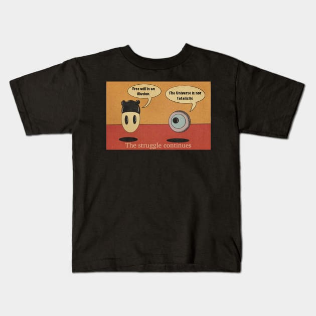 Philosophical Disagreement Kids T-Shirt by IcarusPoe